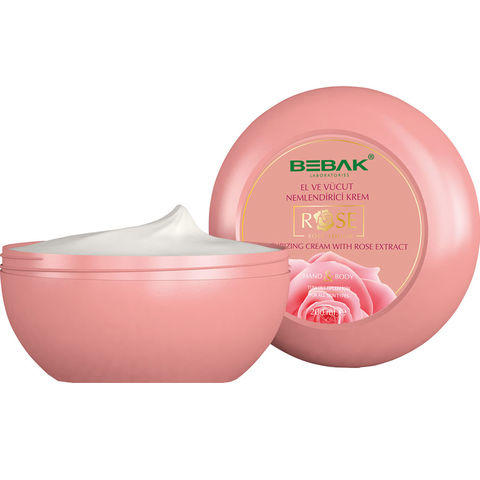Bebak Rose Hand &Body Moisturising Cream Kavanoz 200ml Bebak Rose Hand &Body Moisturising Cream Kavanoz 200ml
