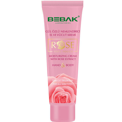 Bebak Rose Hand & Body Moisturising Cream Tüp 200ml Bebak Rose Hand & Body Moisturising Cream Tüp 200ml