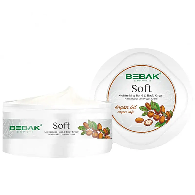 Bebak Soft Argan Oil Moisturising Hand & Body Cream 300ml - 1
