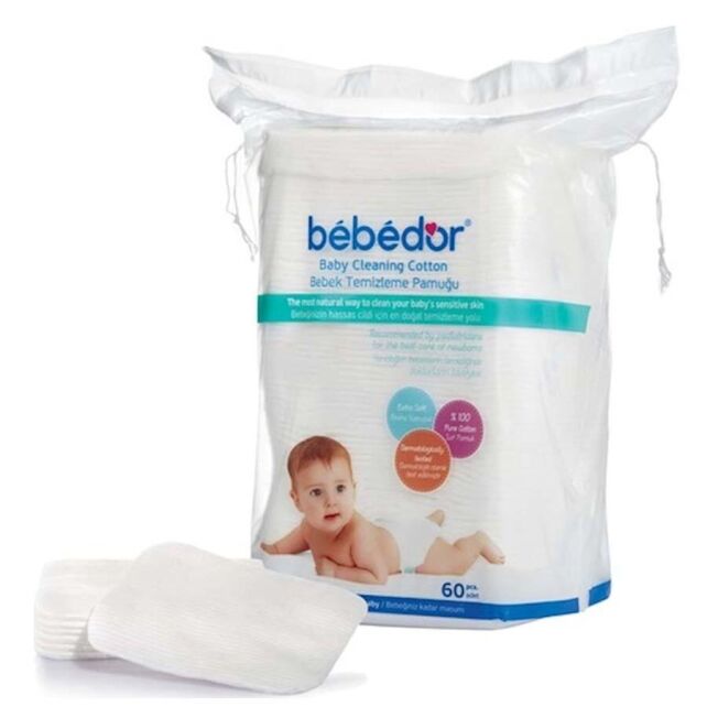 Bebedor Bebek Temizleme Pamuğu 60 Adet - 1