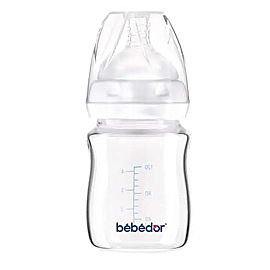 Bebedor Isıya Dirençli Cam Biberon 120ml 3+ Ay - Bebedor
