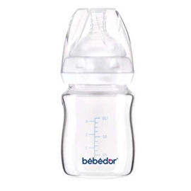 Bebedor Isıya Dirençli Cam Biberon 120ml 3+ Ay - Bebedor