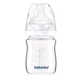 Bebedor Isıya Dirençli Cam Biberon 120ml 3+ Ay - BEBEDOR