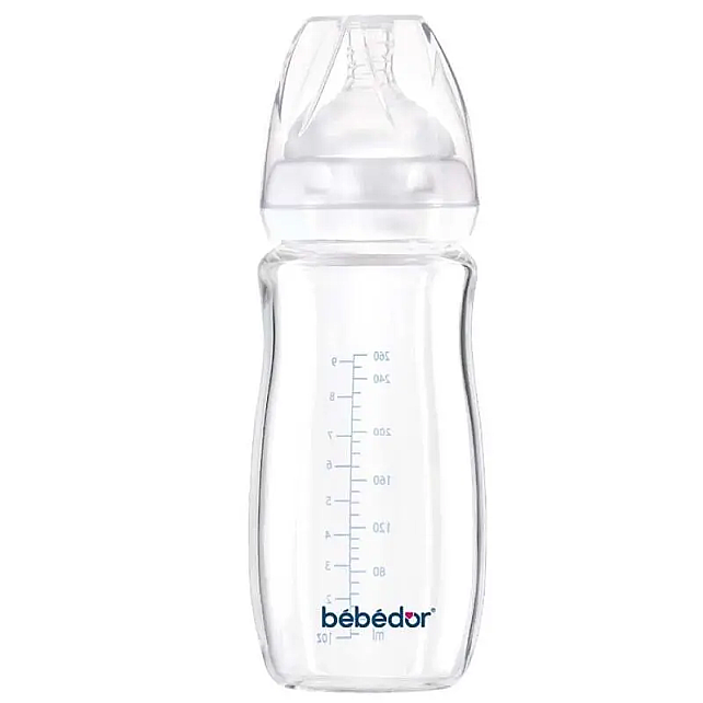 Bebedor Isıya Dirençli Cam Biberon 260ml 3+ Ay - 1