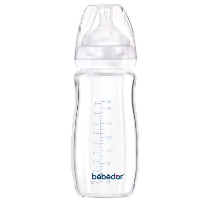 Bebedor Isıya Dirençli Cam Biberon 260ml 3+ Ay - 1