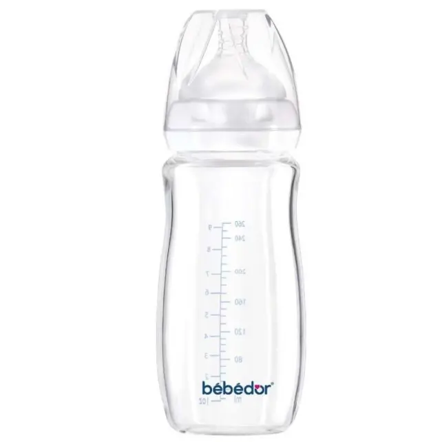 Bebedor Isıya Dirençli Cam Biberon 260ml 3+ Ay - 1