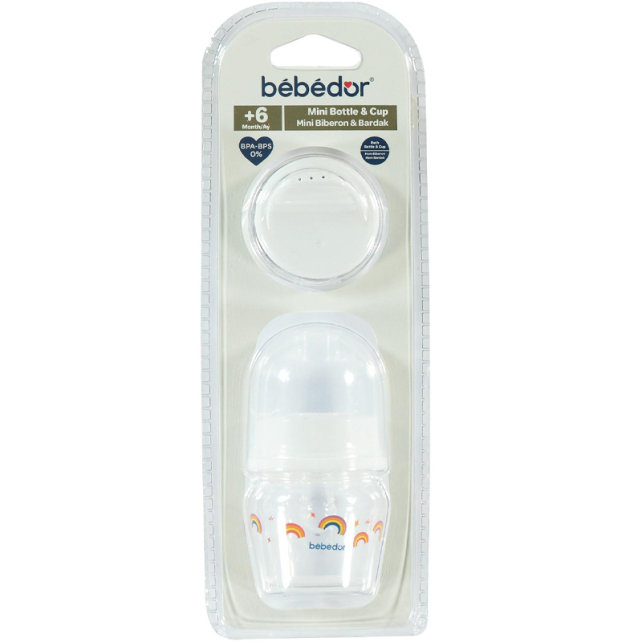 Bebedor Mini Bardak Biberon 6+ Ay Beyaz - 1