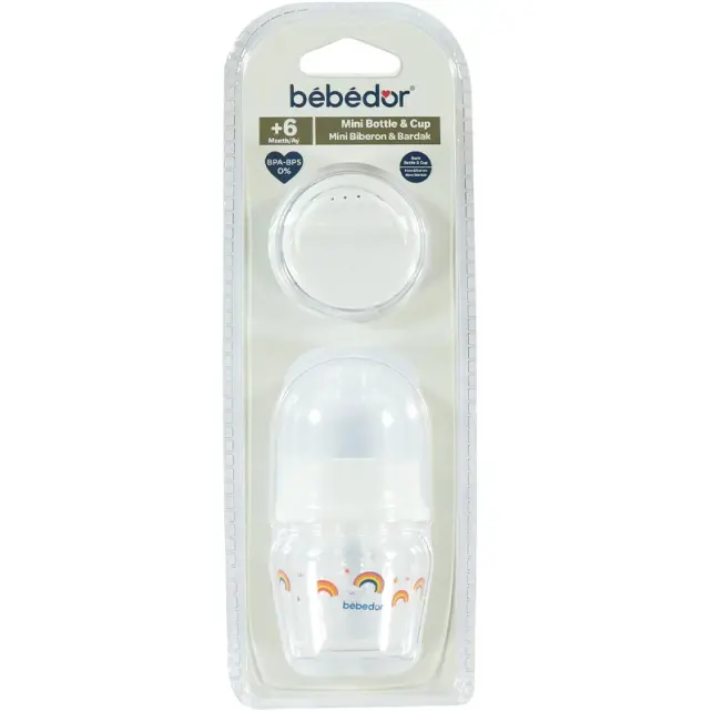 Bebedor Mini Bardak Biberon 6+ Ay Beyaz - 1