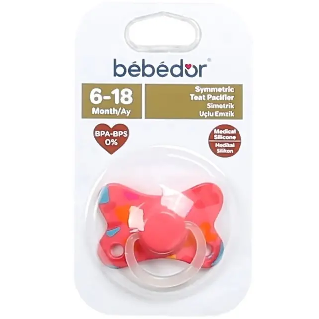 Bebedor Retro Simetrik Uçlu Emzik 6-18+ Ay Mor - 1
