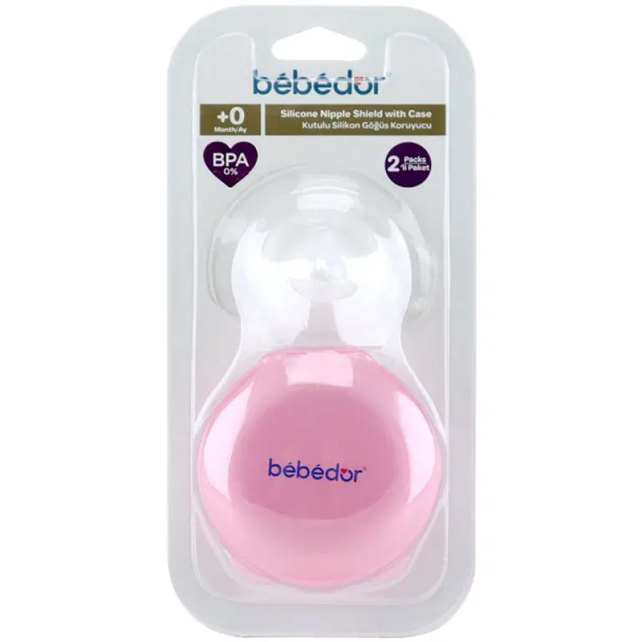 Bebedor Silikon Göğüs Koruyucu - Pembe Kutulu - 1