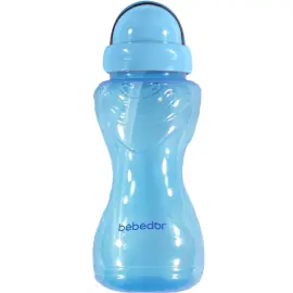 Bebedor Sportif Pipetli Alıştırma Bardağı +6 Ay Mavi 330ml - Bebedor