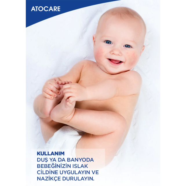 Biobaby Atocare Bath & Shower Oil - Atopiye Eğilimli Cilt Temizleyici Duş Yağı 500ml - 3
