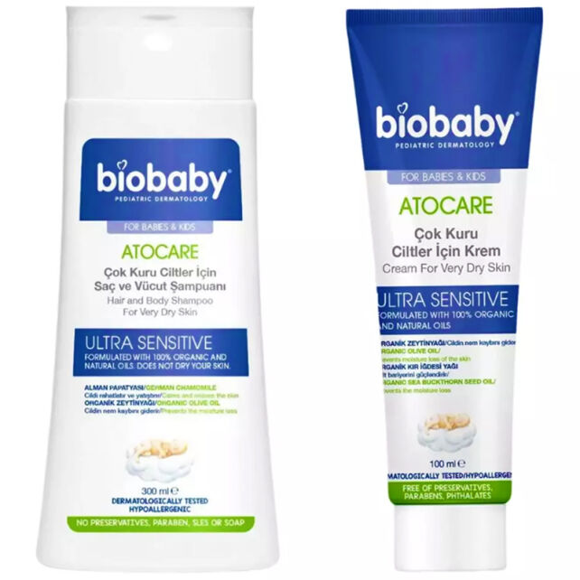 Biobaby Atocare - Çok Kuru Ciltlere Özel Bebek Bakım Seti - 2