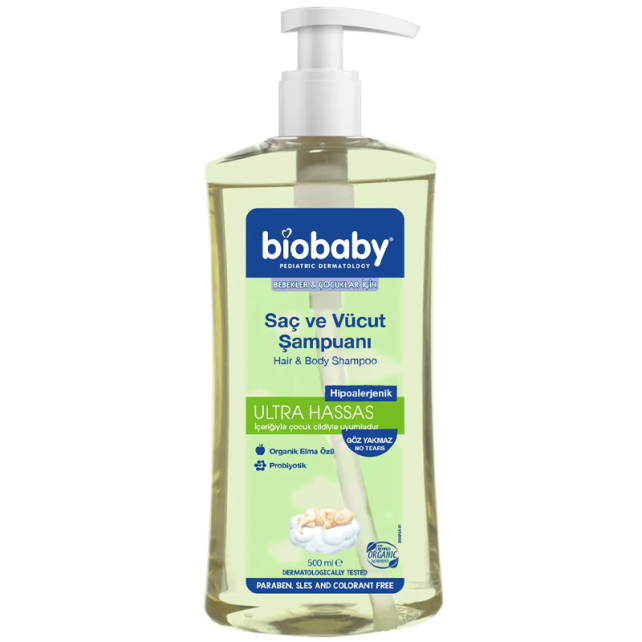 Biobaby Saç ve Vücut Şampuanı 500ml - 1