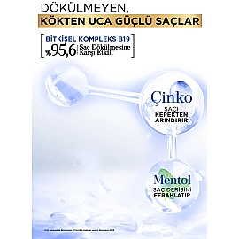 Bioblas Çinko Mentol - Saç Dökülmesine ve Kepeğe Karşı Bitkisel Şampuan 360ml - 3