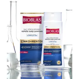 Bioblas Çinko Mentol - Saç Dökülmesine ve Kepeğe Karşı Bitkisel Şampuan 360ml - 2