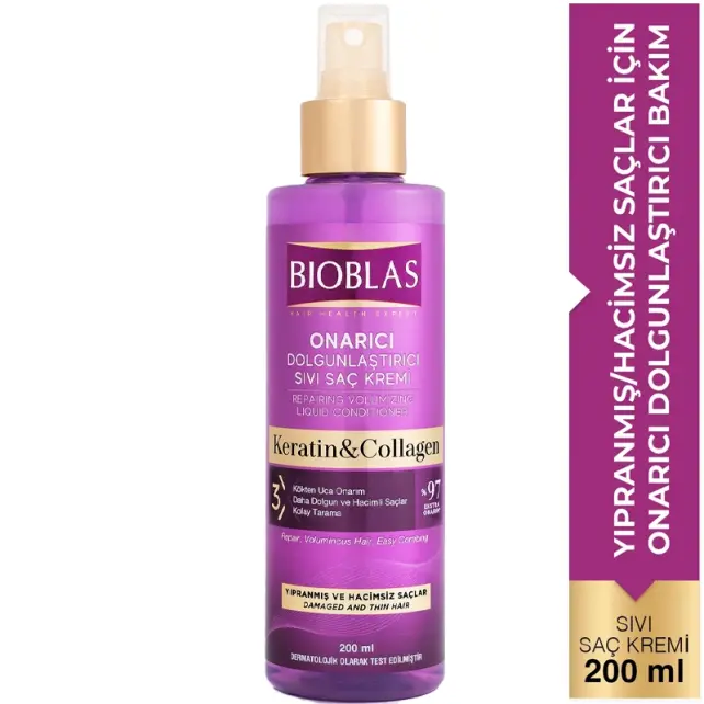 Bioblas Collagen Keratin - Sıvı Saç Kremi 200ml - 2