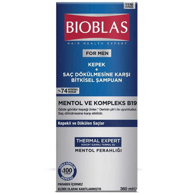 Bioblas For Men Kepek ve Saç Dökülmesine Karşı Bitkisel Şampuan 360ml - 3