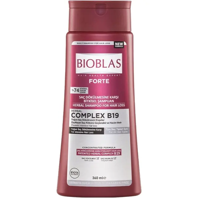 Bioblas Forte Saç Dökülmesine Karşı Bitkisel Şampuan 360ml - 1