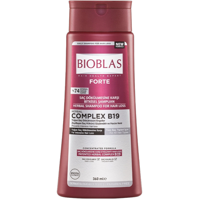 Bioblas Forte Saç Dökülmesine Karşı Bitksel Şampuan 360ml - 1
