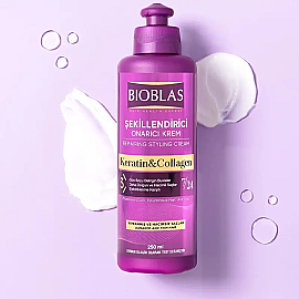 Bioblas Keratin Collagen Şekillendirici Onarıcı Saç Bakım Kremi 250ml - 3