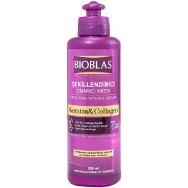 Bioblas Keratin Collagen Şekillendirici Onarıcı Saç Bakım Kremi 250ml - 1