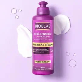 Bioblas Keratin Collagen Şekillendirici Onarıcı Saç Bakım Kremi 250ml - 3