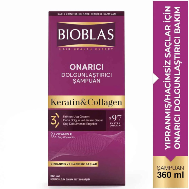 Bioblas Kolajen Keratin - Saç Dökülmesine Karşı Şampuan 360ml - 4