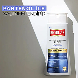 Bioblas Procyanidin Biotin - Anti Stres Saç Dökülmesine Karşı Şampuan 360ml - 4