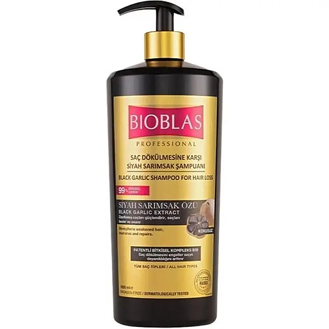 Bioblas Saç Dökülmesine Karşı Siyah Sarımsak Şampuanı 1000ml - 1