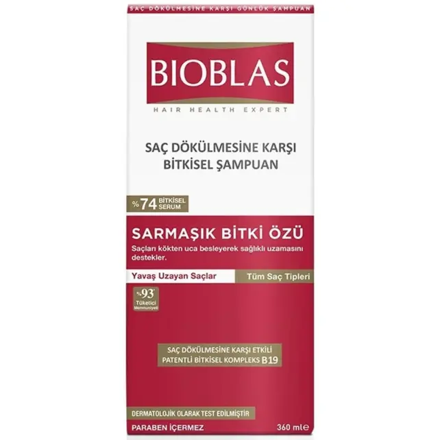 Bioblas Sarmaşık Bitki Özü - Saç Dökülmesine Karşı Bitkisel Şampuan 360ml - 1