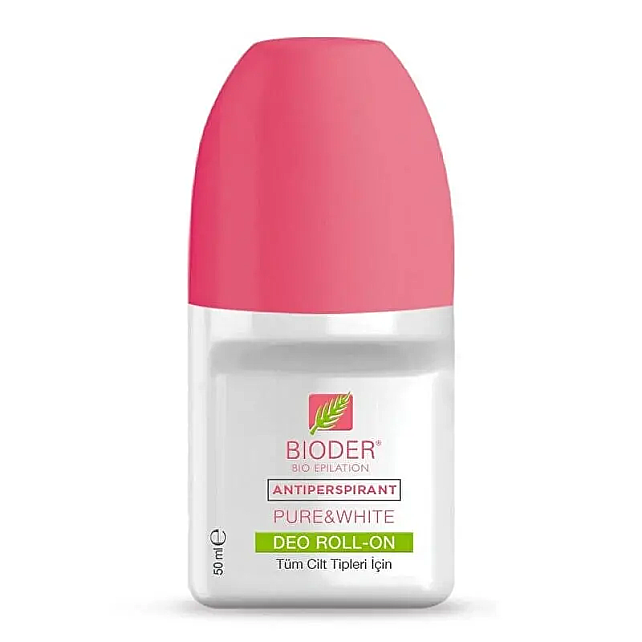 Bioder Antiperspirant Pure & White Roll-On Deodorant 50ml - 1