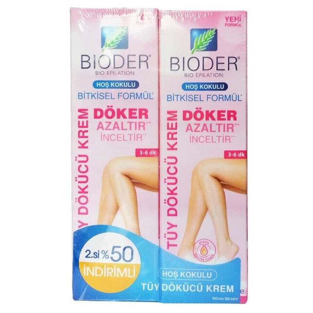 Bioder Bitkisel Formül Tüy Dökücü Krem 100ml 2.si %50 İndirimli - 1