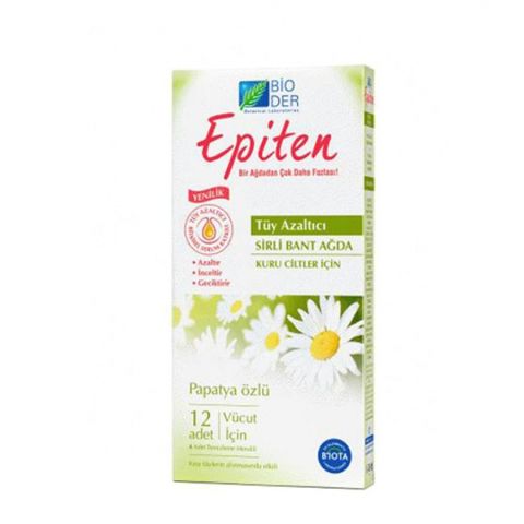 Bioder Epiten Sirli Bant Ağda Vücut İçin 12adet Kuru Cilt Bioder Epiten Sirli Bant Ağda Vücut İçin 12adet Kuru Cilt