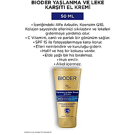 Bioder Yaşlanma ve Leke Karşıtı El Kremi 50ml - 4