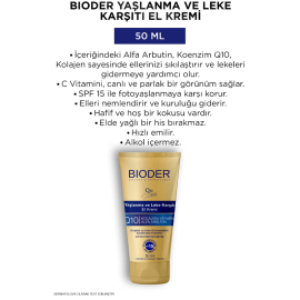 Bioder Yaşlanma ve Leke Karşıtı El Kremi 50ml - 4