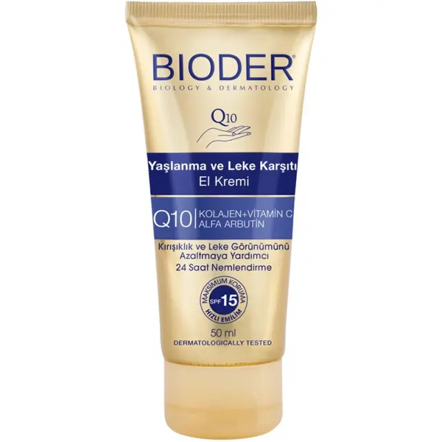 Bioder Yaşlanma ve Leke Karşıtı El Kremi 50ml - 1