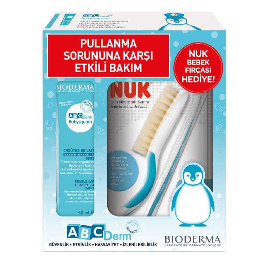 Bioderma ABCDerm Babysquam 40ml NUK Bebek Fırçası Hediye Bioderma ABCDerm Babysquam 40ml NUK Bebek Fırçası Hediye