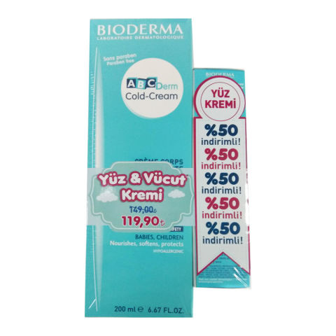 Bioderma Abcderm Cold Cream Body 200ml + Abcderm Cold Cream Face 40ml Bioderma Abcderm Cold Cream Body 200ml + Abcderm Cold Cream Face 40ml