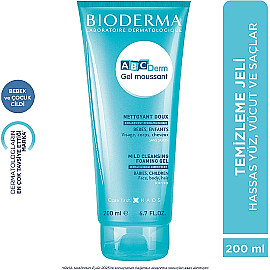 Bioderma ABCDerm Foaming Cleanser - Bebekler İçin Temizleme Jeli 200ml - 4