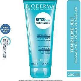 Bioderma ABCDerm Foaming Cleanser - Bebekler için Temizleme Jeli 200ml - 4