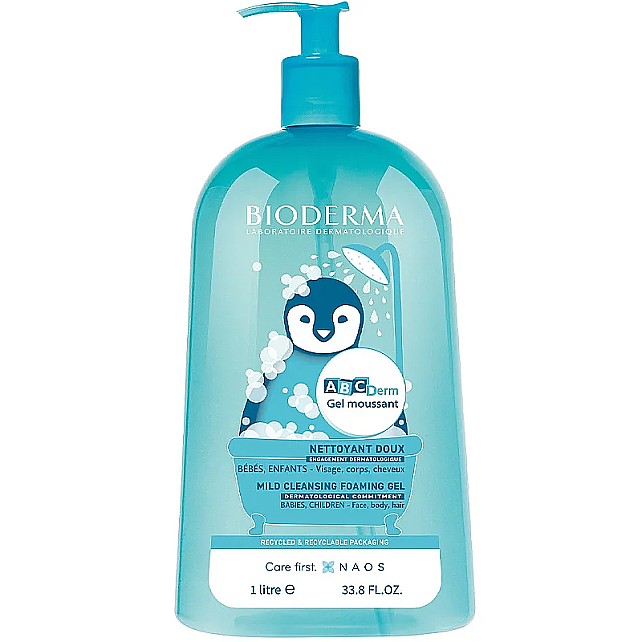 Bioderma ABCDerm Foaming Cleanser - Bebekler İçin Temizleyici Jel 1lt - 1