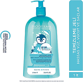 Bioderma ABCDerm Foaming Cleanser - Bebekler İçin Temizleyici Jel 1lt - 4