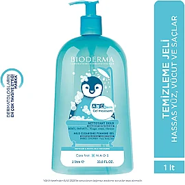 Bioderma ABCDerm Foaming Cleanser - Bebekler için Temizleyici Jel 1lt - 4