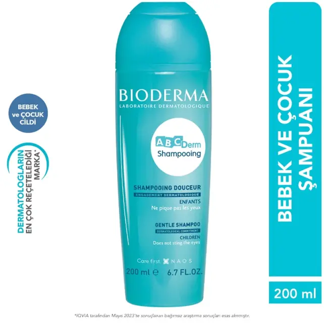 Bioderma ABCDerm Gentle Shampoo - Çocuk için Saç Şampuanı 200ml - 3