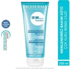 Bioderma ABCDerm Moisturizing Milk - Bebekler için Nemlendirici 200ml - 4