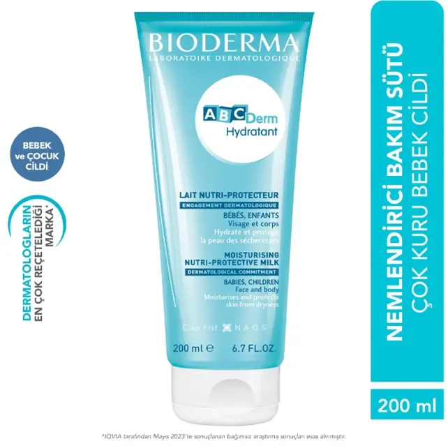 Bioderma ABCDerm Moisturizing Milk - Bebekler için Nemlendirici 200ml - 4