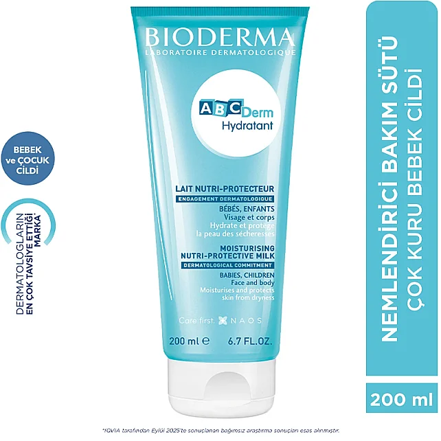 Bioderma ABCDerm Moisturizing Milk - Bebekler için Nemlendirici 200ml - 4