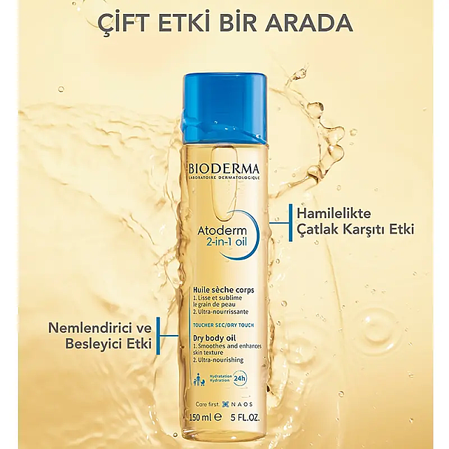 Bioderma Atoderm 2 In 1 Body Oil - Nemlendirici Vücut Yağı 150ml - 3