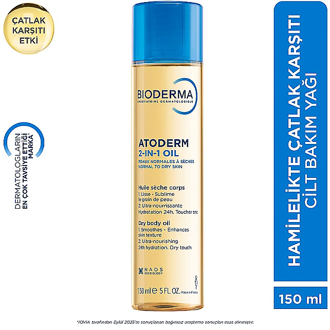 Bioderma Atoderm 2 In 1 Body Oil - Nemlendirici Vücut Yağı 150ml - 6